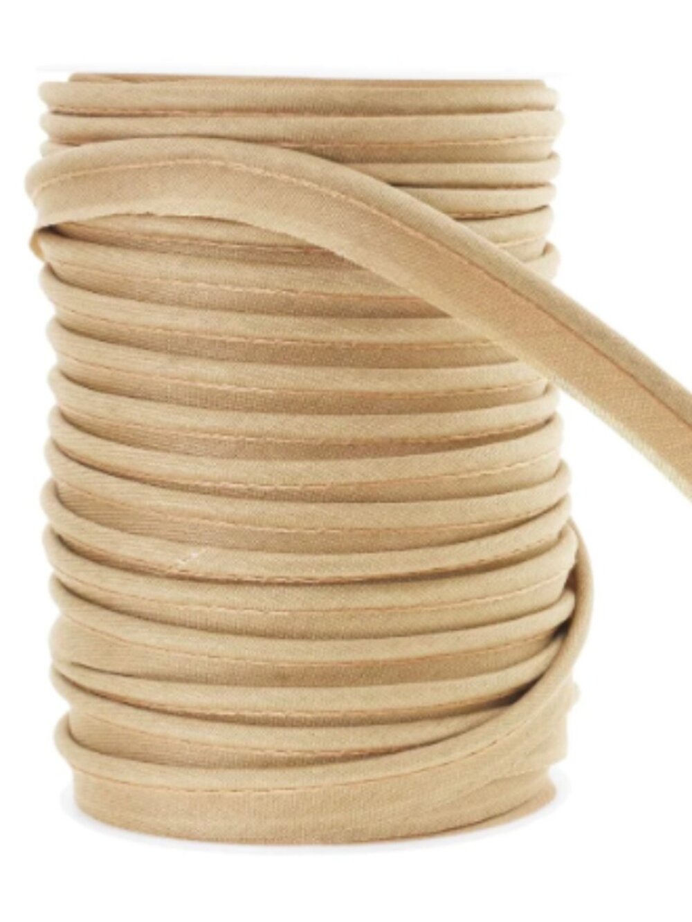 NWT - Maxi Piping Trim with Welting Cord - Bias Tape Piping - Tan 55 yds